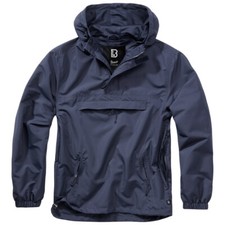 Brandit Summer Windbreaker Adjustable Breathable Mens Mesh Lining Navy