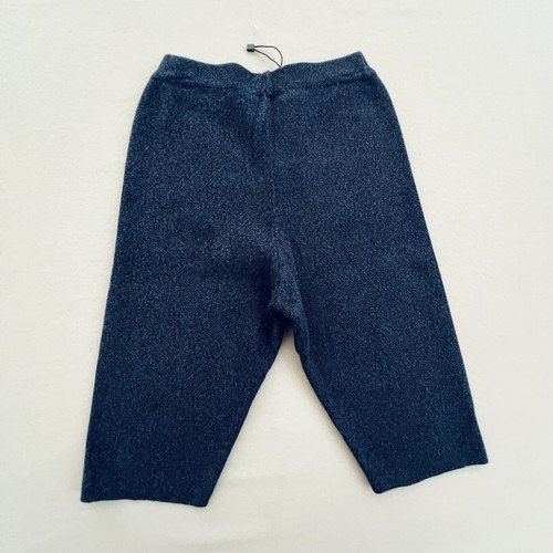 ZARA Girl Knit Pant Size 11-12 Soft Sweatpants Cropped Stretch Tapered Navy NWOT - Picture 2 of 8