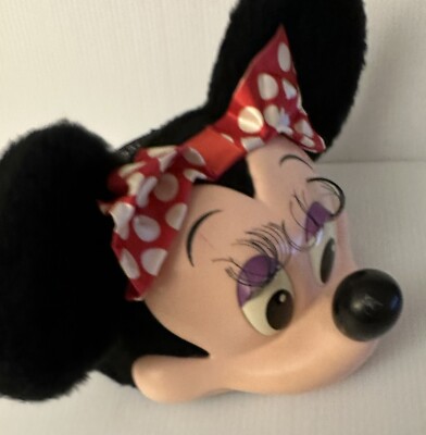 Vintage 1993 3D Mickey Mouse & Minnie Snapback Hat Hard Plastic Face w/ Ears Hat s-l400.jpg main image 4