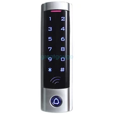 Wiegand 26 Access Control 12VDC Metal Touch Keypad IP68 Waterproof For ID Cards