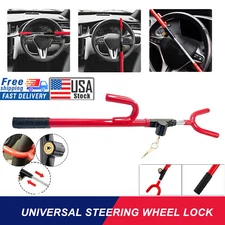 Universal Heavy Duty Steering Wheel Lock The Club Twin Hook Anti Theft Car Truck
