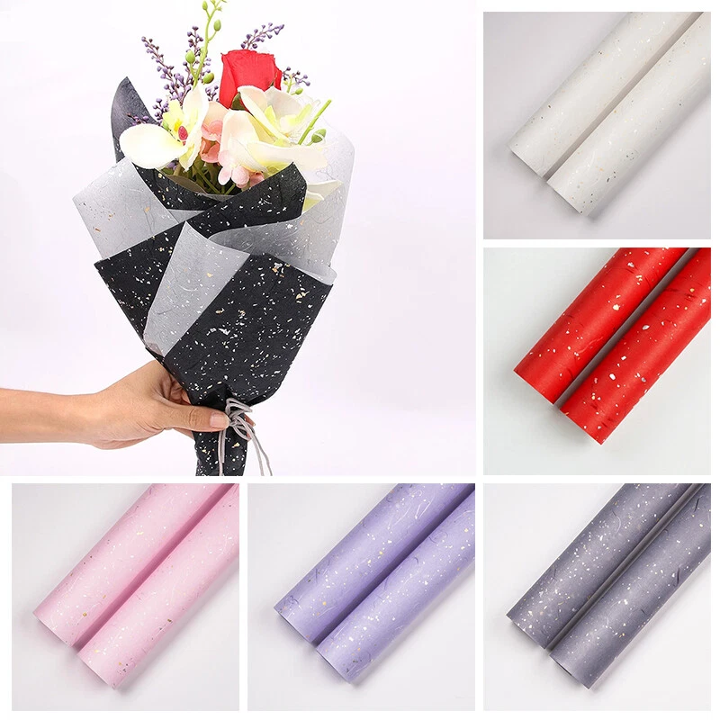 Sequins Waterproof Flower Gift Wrapping Paper Bouquet Packaging