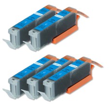 5 PK CYAN Ink Cartridge Compatible for CLI-251C MG5622 iX6820 iP7220 MG5620