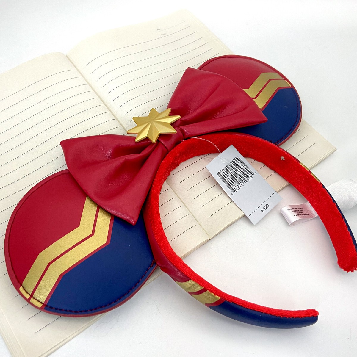 Disney Parks Christmas Holiday‎ Ornament Ear Headband Red Bow Gold Star New The new holiday @baublebar ears are absolutely GORGEOUS in  main image 3