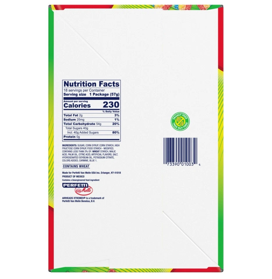 Airheads Xtremes Bites Rainbow Berry 18 pk. 2 oz. Cada uno. Foto 3 de 4