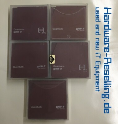5x Quantum Ultrium LTO 5 LTO5 1500/3000GB mit Barcode & Hülle