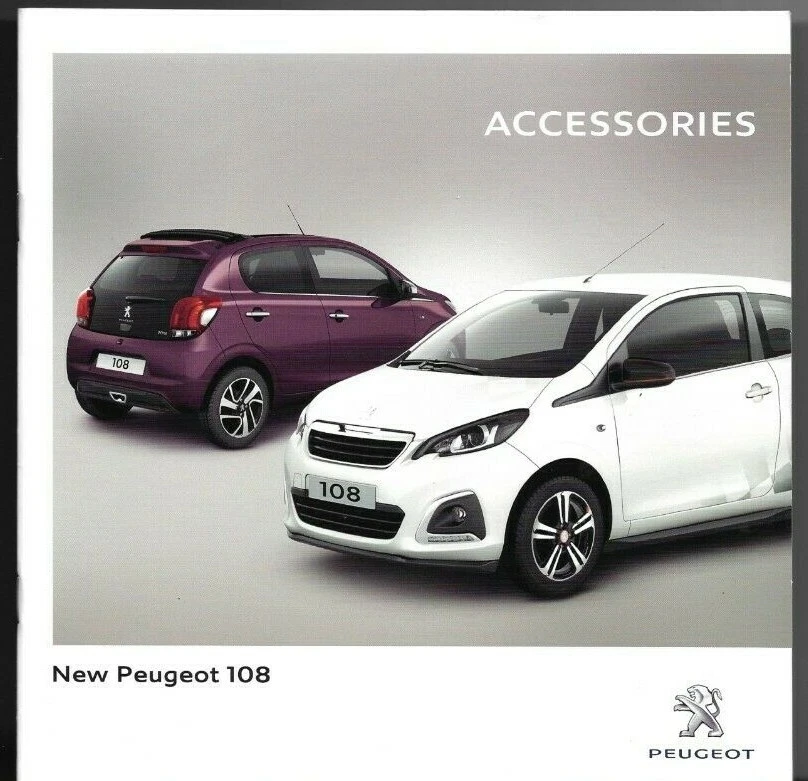 Peugeot 108 Accessories 2014 15 UK Market Sales Brochure eBay
