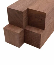 Walnut Turning Blank Squares  - 2.5" x 2.5" (4 Pcs)