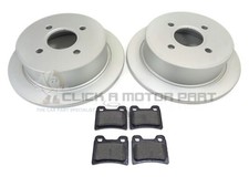 Rear 2 Brake Discs And Pads Set New For Ford Escort RS2000 1995-1998