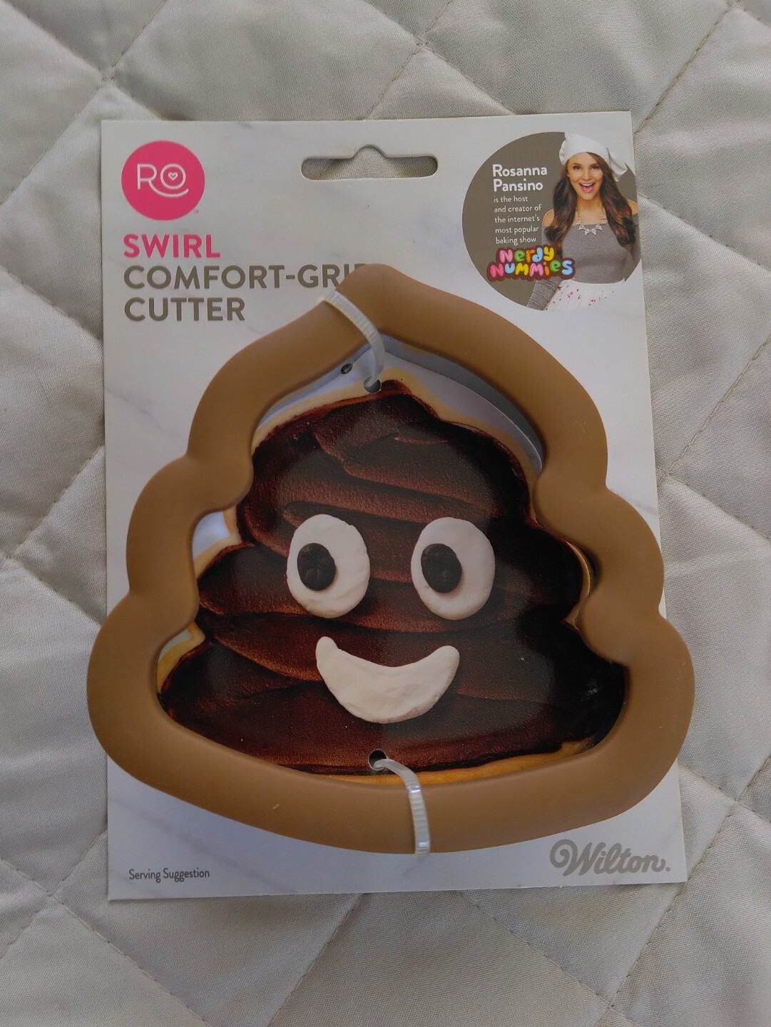 Poop Emoji Swirl Cookie Cutter Comfort Grip by Wilton Rosanna Pansino