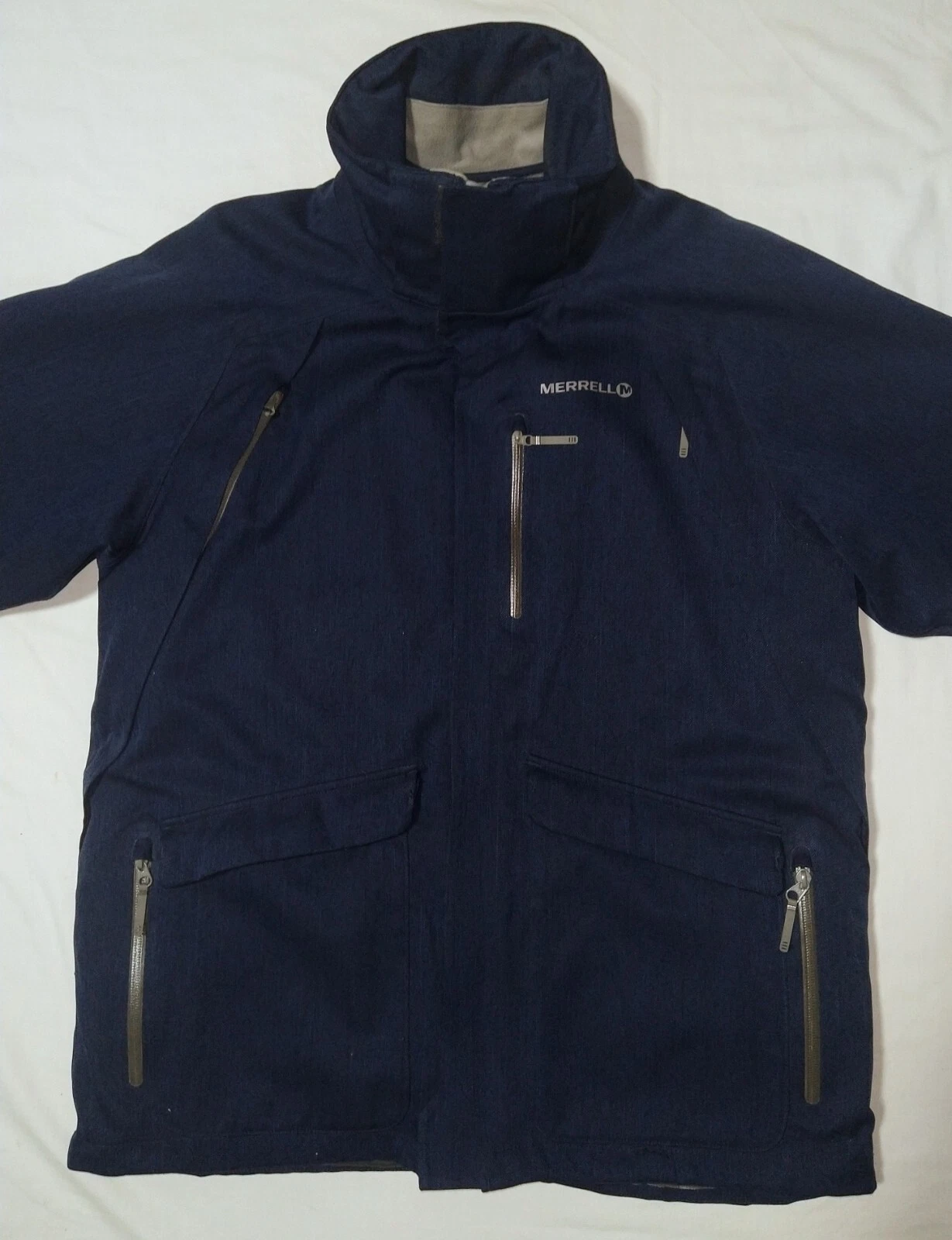 merrell herringbone opti-shell 3-n-1 hooded full-zip insulated jacket