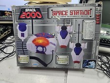 Manley Toy Quest Space 2000 Spaceship Walkie Talkies  Radio w/Mic-Untested-READ