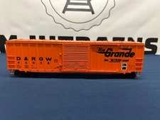 Weaver Rio Grande #40028 50’ Outside Braced Box Car 2-Rail NO BOX (1)