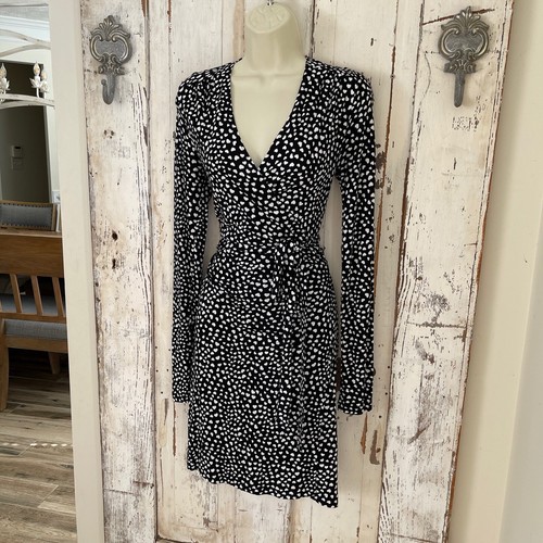 Long Sleeve Knit Wrap Dress | eBay