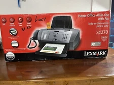Lexmark X4270 All-In-One Inkjet Printer Copy Scan Fax Print With Software NEW