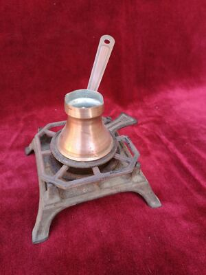 #ad Old water heater army caned meal heater copper cezve $45.00