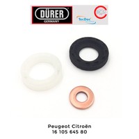 4 X EinspritzdüSen Dichtung 1,6 HDI Peugeot Citroen Marke Durer Germany