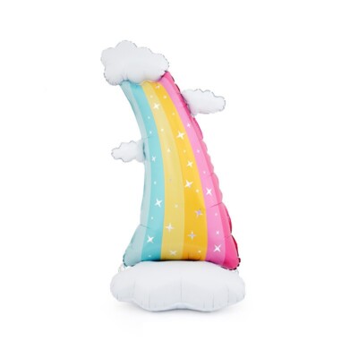 Rainbow Balloon Baby Shower Birthday Party Pastel Boho Decor Self Standing Huge