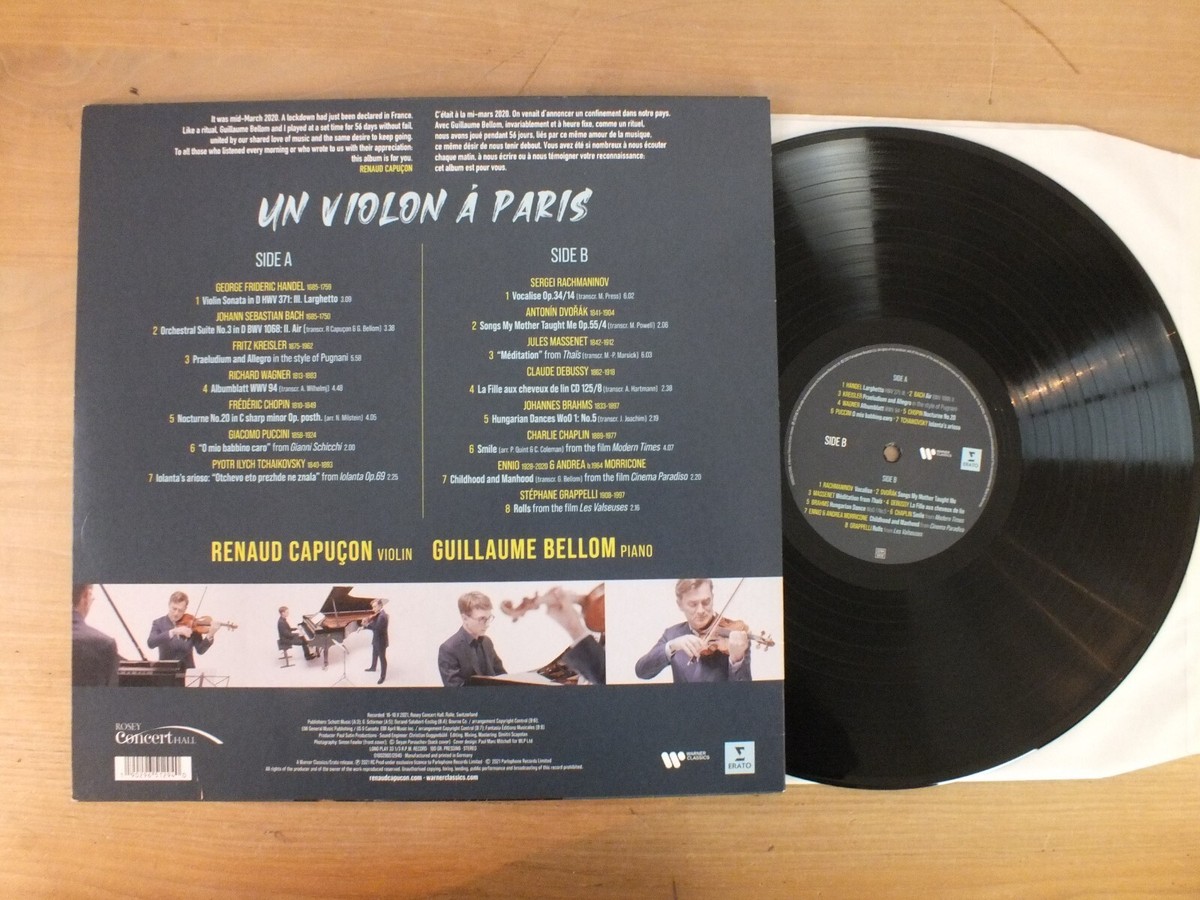 Renaud Capucon - Un Violon À Paris GERMANY 2021 LP Vinyl: mint- | eBay