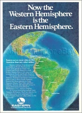 1982 EASTERN AIR LINES takes over BRANIFF South American Routes ad advert airway