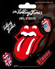 Vinyl Sticker / Aufkleber-Set ROLLING STONES - Zunge 1x 7,5cm 4x 2cm NEU PS7215