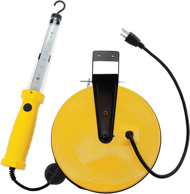 1,200 Lumen LED Work Light w/Magnetic Hook on Retractable Reel BAY-SL-866 New!