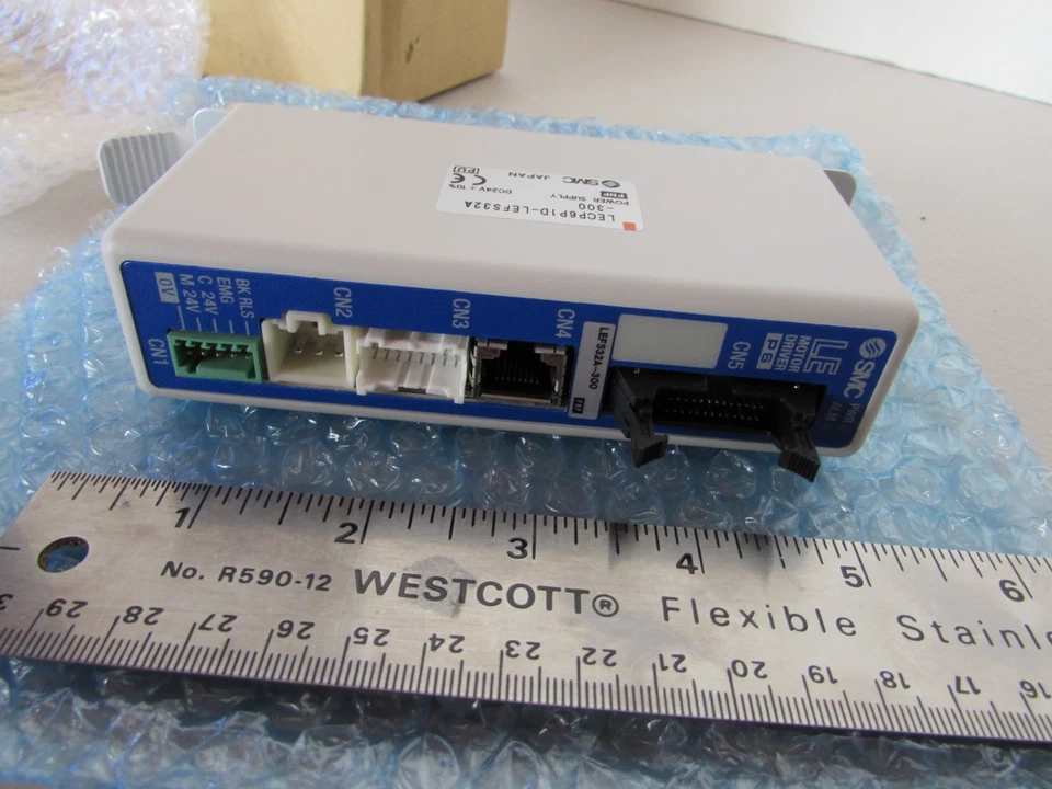 NEW SMC LECP6P1D-LEFS32A-300 LE Actuator Motor Driver LEFS32A-300 Japan Cable - Image 3 of 4
