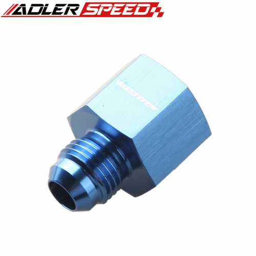 ADLERSPEED AN-8 8AN Female To AN-6 6AN Male Flare Reducer Fitting Aluminum Blue - Picture 3 of 4