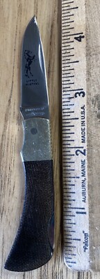 Vintage Parker Cut Co Japan Little Mustang Folding Knife Micarta 