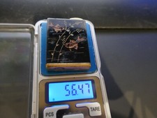 vaporisateur Amor,Vintage,émail sur cuivre,poissons,35x48mm,P56g