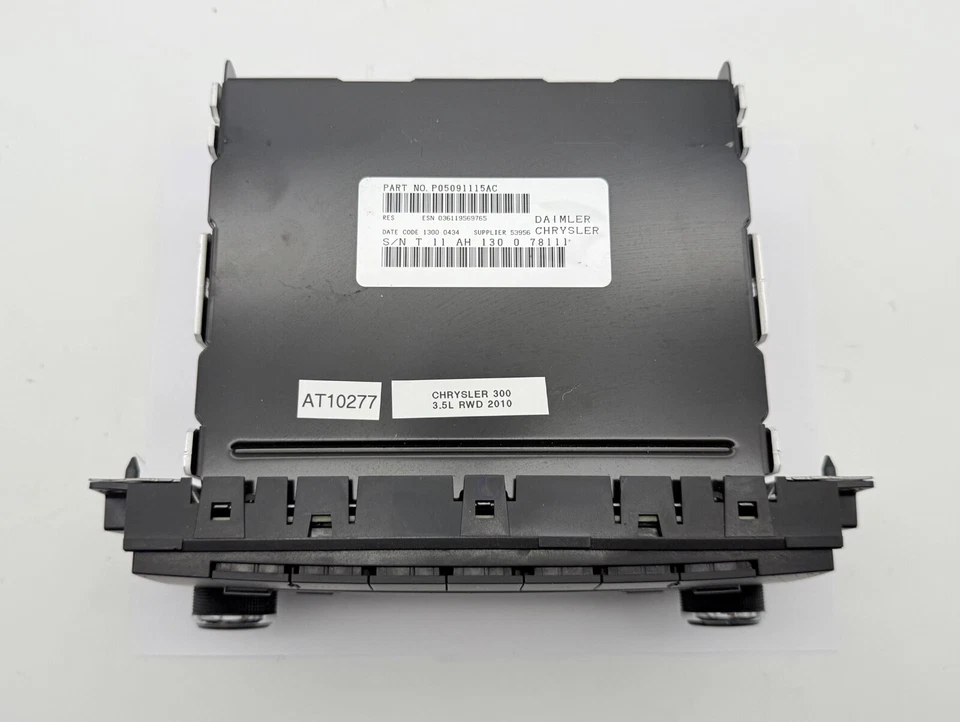 Reproductor receptor de radio satélite CD disco único cargador Chrysler 300 OEM 07-12 Foto 4 de 4