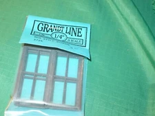 Grandt Line O scale #3724 WINDOWS, RGS STYLE DEPOT - 2/2 LIGHT, 35 x 80" (4)