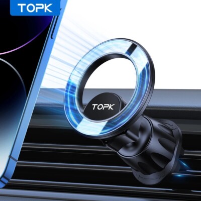 ''Magnetic Car Phone Holder   MagSafe-Compatible Air Vent Mount for iPhone''