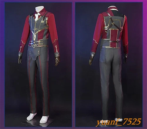 LOL League of Legends Arcane Hilko Cosplay Suit Game Halloween Costume 4813 New - Picture 5 of 24