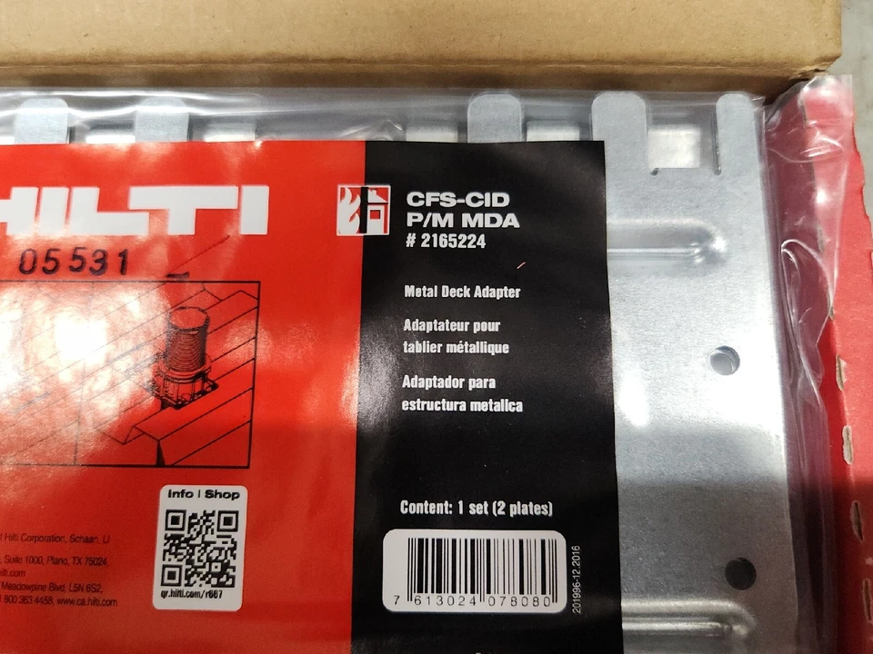 LOTE NUEVO DE 10 (PARES) ADAPTADORES DE CUBIERTA METÁLICA HILTI CFS-CID P/M MDA #2165224. Foto 4 de 4