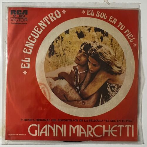 El Sol En Tu Piel, Soundtrack, By Gianni Marchetti 1974 Mexican 7" Single PS WOC - Afbeelding 1 van 4