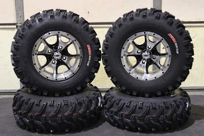 SUZUKI KING QUAD 500 25'' BEAR CLAW ATV TIRE & COBRA M/B WHEEL KIT IRS1CA