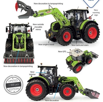 Universal Hobbies UH6646 Claas Arion 510 with frontloader FL120 1:32 Spur 1