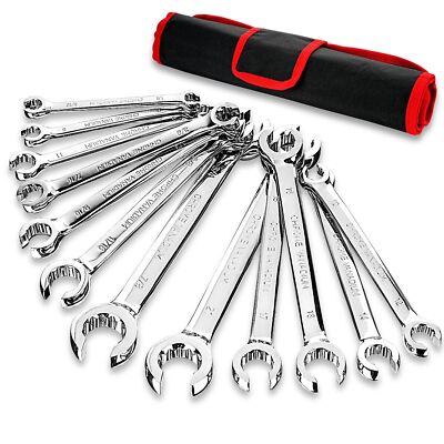 12piece Flare Nut Wrench Set Metric & Standard 12point Line Wrench Set 6 To 21mm