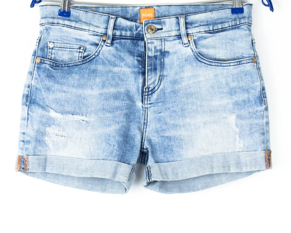HUGO BOSS Women Stretch Denim Short Size W27 eBay