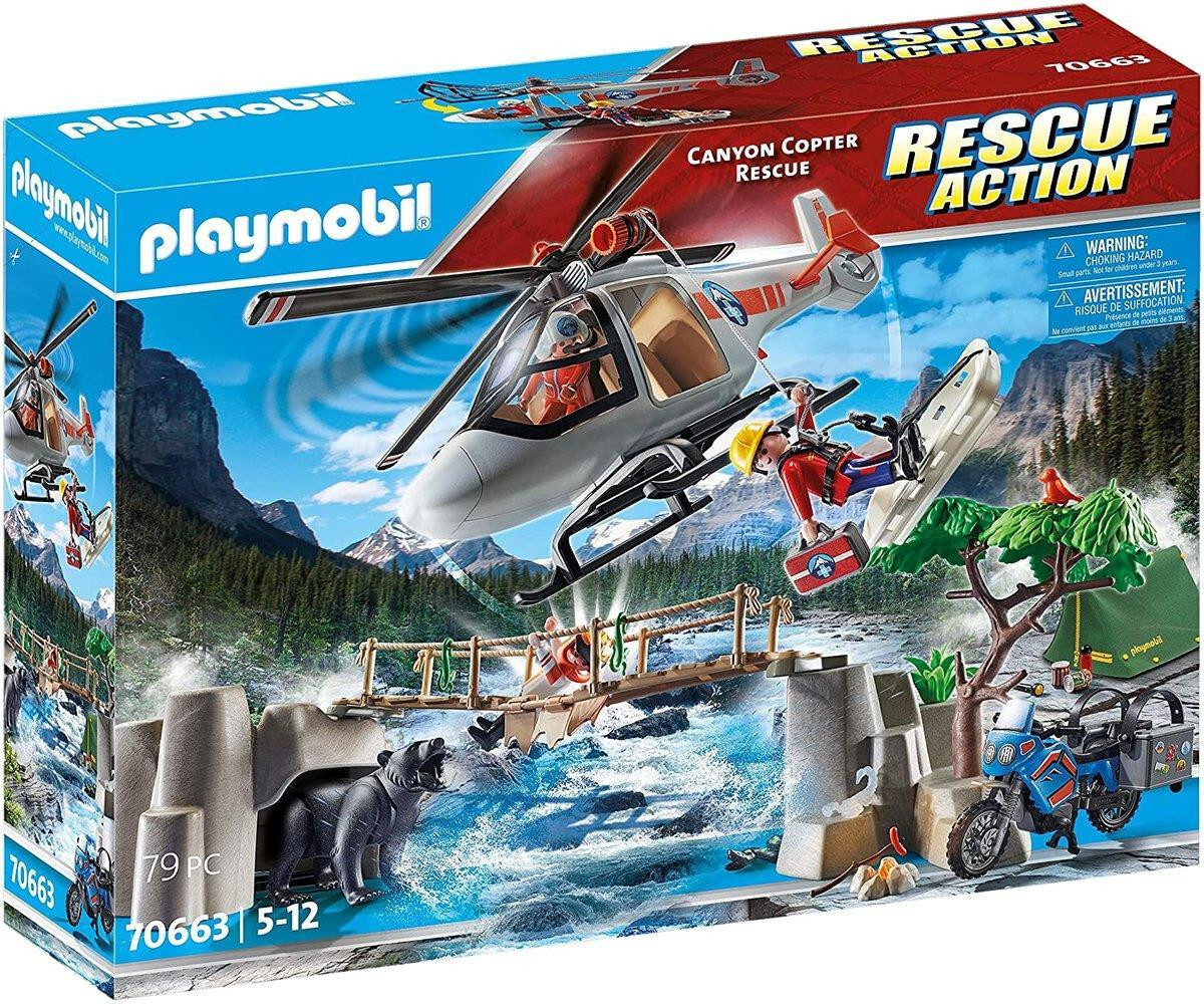 PLAYMOBIL 70663 RESCUE ACTION HUBSCHRAUBER - BERG EINSATZKOMMANDO OVP *NEU*