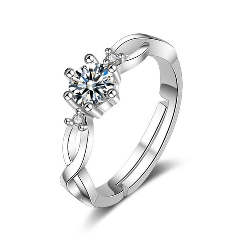 Couple Rings Crystal Couple Wedding Adjustable Rings Jewelry✨4 Z5M2 - Picture 5 of 19