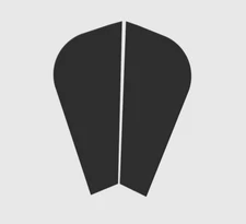 Gulfstream Travel Trailer Black RV Pair Corner Guards White 08X296 3D Printed