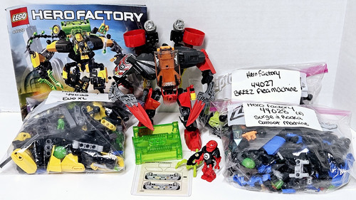 Lego Hero Factory Invasion From Below Furno Evo Surge Breez Incomplete 1 lb 13oz