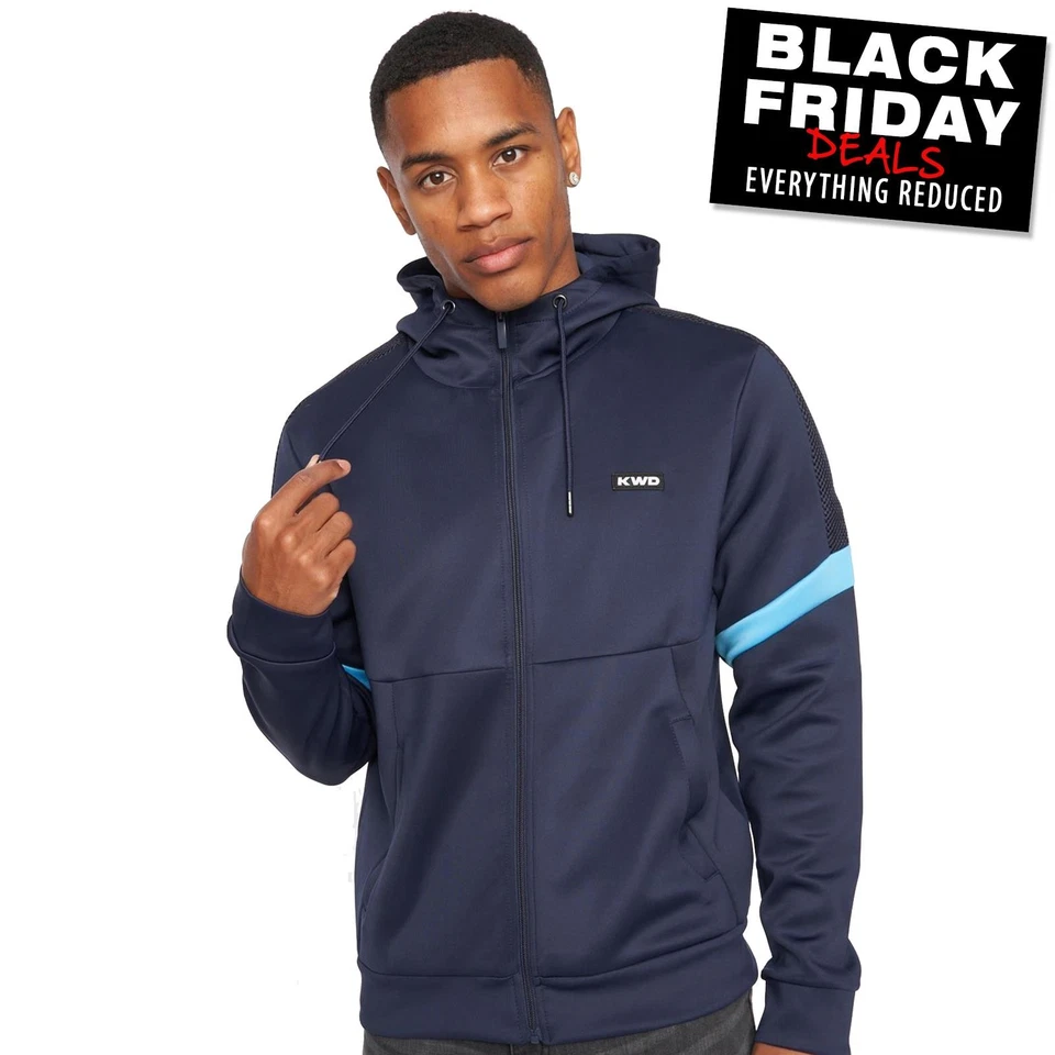 Kings Will Dream Kadar Mens Zip Up Hoodie Casual Comfort Activewear Jacket Navy