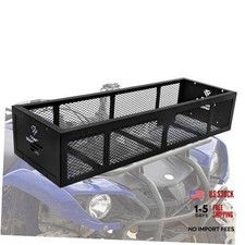 Universal ATV Front Cargo Basket Black Steel Storage Rack for ATV Front Rack