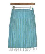 PLEATS PLEASE Knee-length Skirts Light bluexYellow 5 Approx. XXL 2200629233096