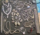 Vintage/Antique Mix Rhinestone Silver/Gold Toned Costume Jewelry