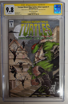 TMNT: Urban Legends #1 - CGC 9.8 Signed and Sketched Edward Kraatz - 2018