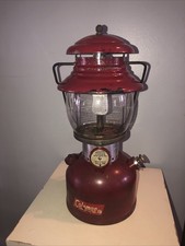 Coleman Burgundy Lantern. 10/1961(